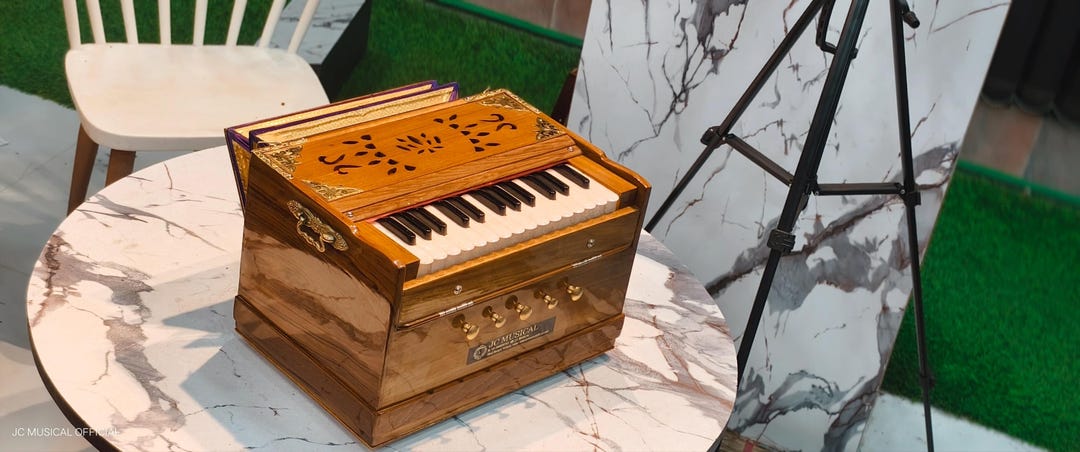 27 Key 2line Mini Harmonium: Teakwood Body, Portable With Free Bag - Etsy