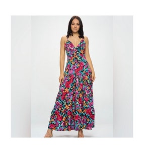 Floral Print Maxi Dress