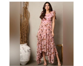 Women’s Sleeveless Ruffle Maxi Dress