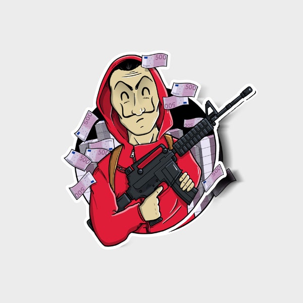 La Casa De Papel Sticker Etsy