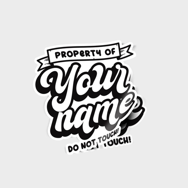 Custom Property of Stickers Etsy Custom Property of Stickers Etsy