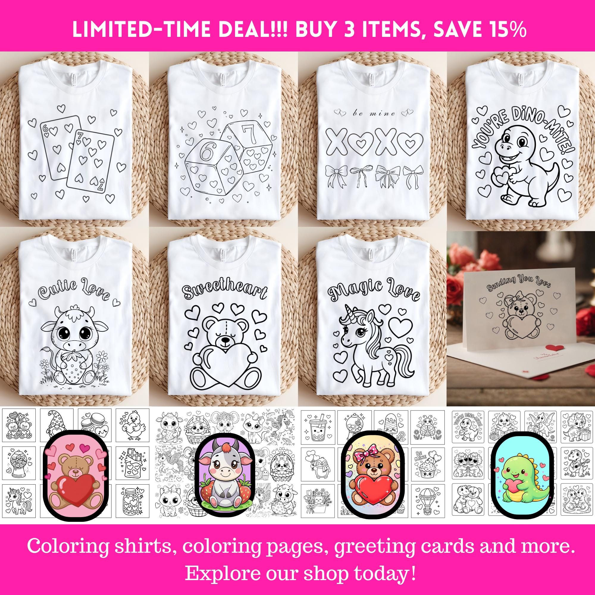 Valentine’s Day Coloring Pages for Kids – School & Preschool Printable ...
