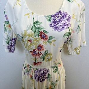 Vintage 90s Floral print dress by Carol Anderson cottagecore image 5