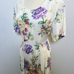 Vintage 90s Floral print dress by Carol Anderson cottagecore image 4