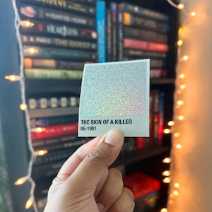 Twilight "Skin of a Killer" Glitter Sticker: Stephenie Meyer Quote