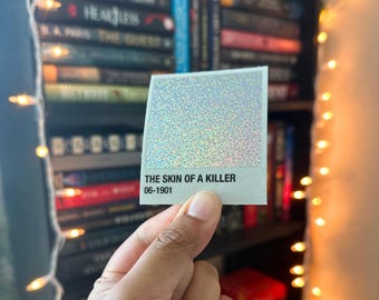 Twilight: the skin of a killer glitter sticker - Stephenie Meyer | book stickers, laptop sticker, kindle sticker