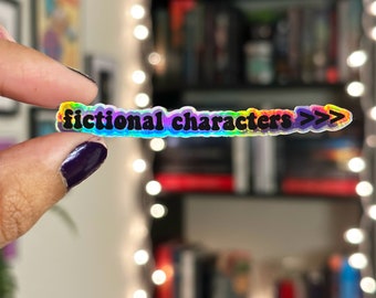 Fictional Characters > holographic sticker | bookish stickers, book sticker, laptop sticker, water bottle sticker, kindle sticker