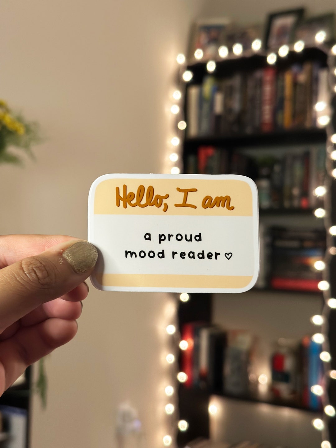 Proud Mood Reader Sticker | Waterproof Vinyl Book Decal - Etsy