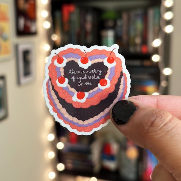 Once Upon A Broken Heart "there is nothing of equal value to me" sticker - Stephanie Garber | book stickers, book quote, kindle sticker