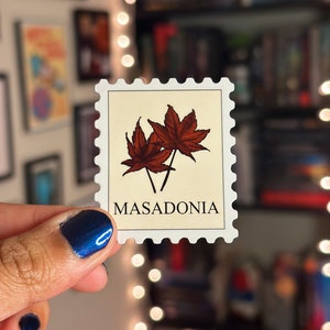 From Blood and Ash "Masadonia" stamp sticker - Jennifer L Armentrout | book stickers, bookish, kindle sticker, vinyl sticker