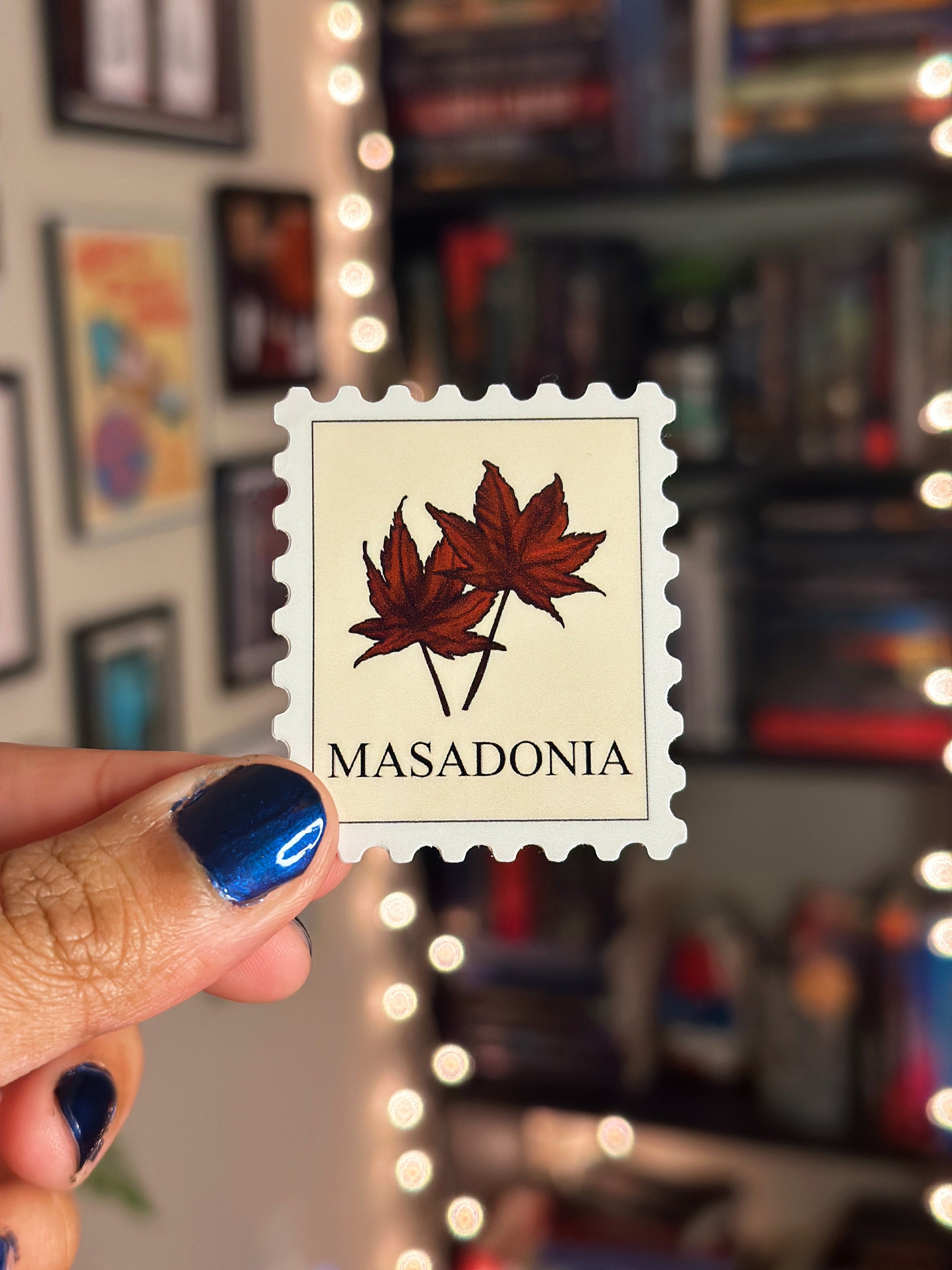 From Blood and Ash "Masadonia" stamp sticker - Jennifer L Armentrout | book stickers, bookish, kindle sticker, vinyl sticker