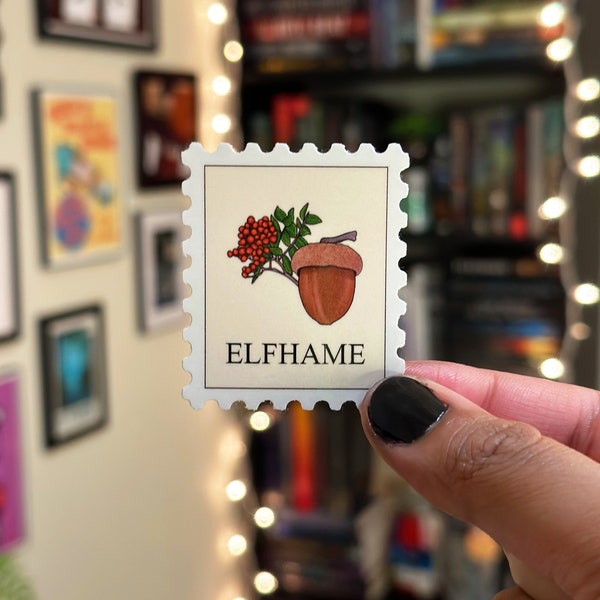 The Cruel Prince "Elfhame" stamp sticker - Holly Black | book stickers, bookish, kindle sticker, vinyl sticker, the folk of the air