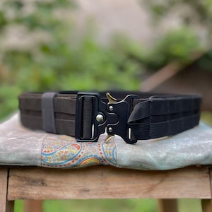 Handmade Tactical Heavy Duty Belt, Tactical Assault Battle Belt, Molle Riggers Belt, Tactical Shooters Quick Release Belt