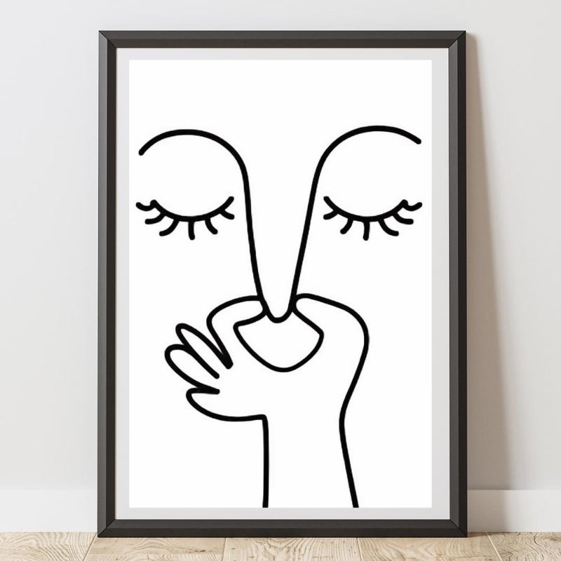 Line Drawing Humour Art - Etsy UK