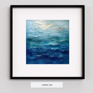 Gentle Waves Abstract Print, DIGITAL DOWNLOAD, Digital Wall Art, Digital Art, Wall Art Decor, Home Decor Art, Decorate Home, Wall Art Living