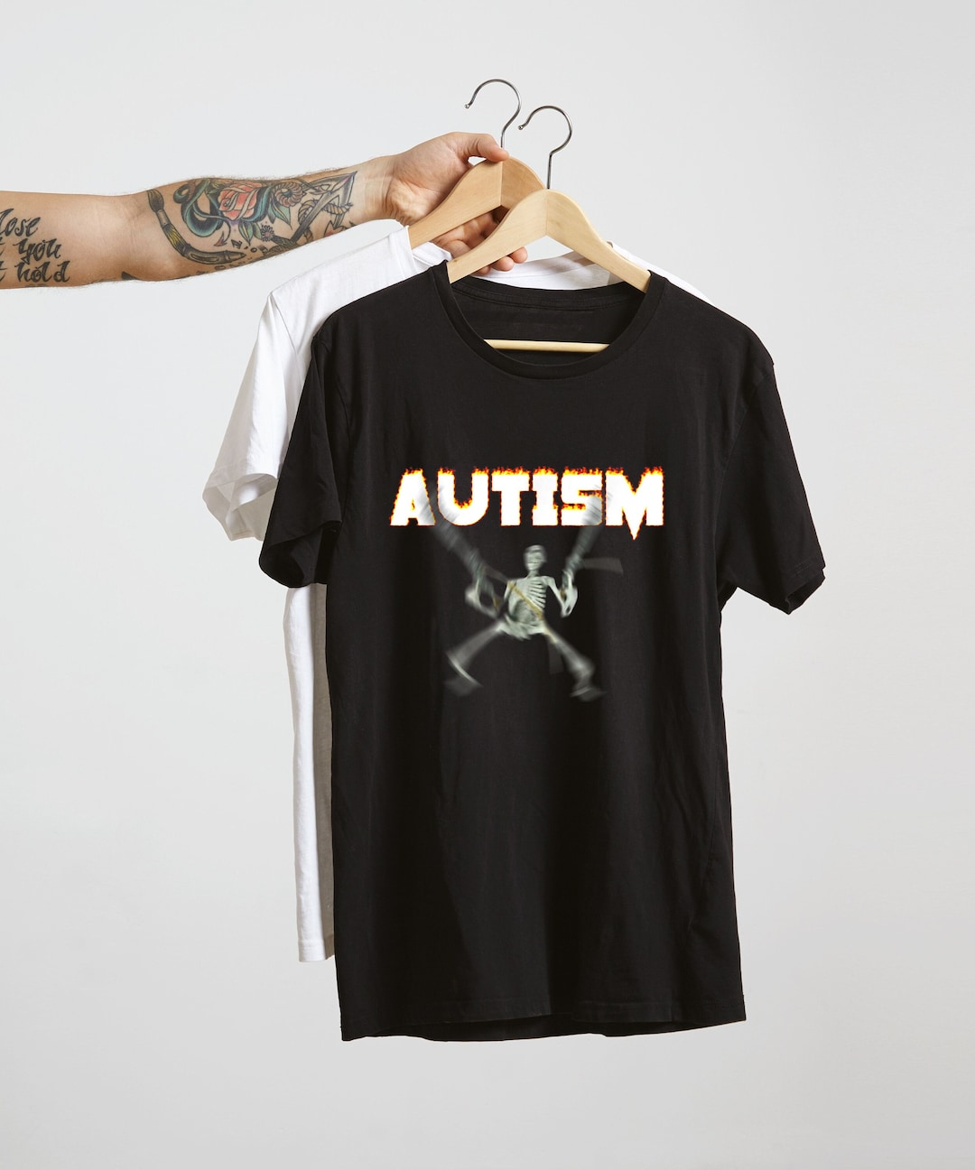 Autism Skeleton Meme T-shirt Humor T-shirt Funny Gift Funny - Etsy
