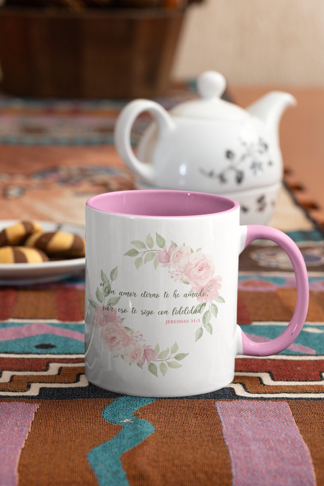 Twotone Coffee Mugs, 15oz, Spanish Bible Verse Mug / Taza De Las