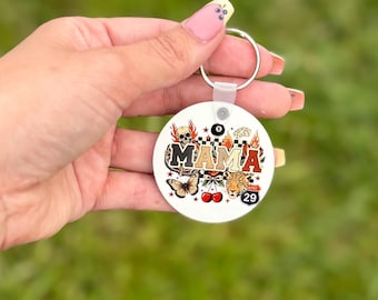 Mama Keychain, Double Sided Circle (2 Inch Sublimation)