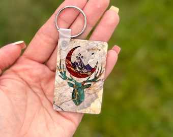 SJM Book Keychain | ACOTAR and Throne of Glass Fans | Double Sided(2.36in x 1.57in)