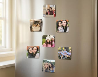 Confezione da 3 magneti fotografici da 2 x 2 pollici / magneti da frigo / personalizzati