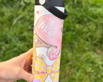 Softball Water Bottle | Insulated Stainless Steel Tumbler | Customizable 20oz Sports Drinkware