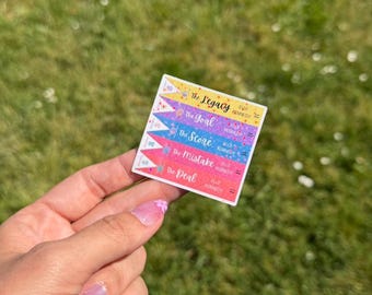 Off Campus Series Book Stack Holographic Sticker - Elle Kennedy