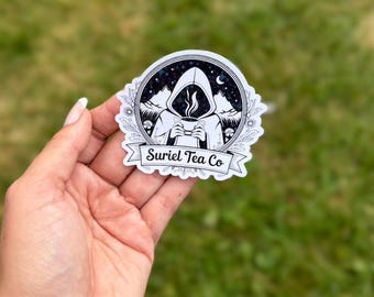 Suriel Tea Co Holographic Sticker - ACOTAR themed bookish