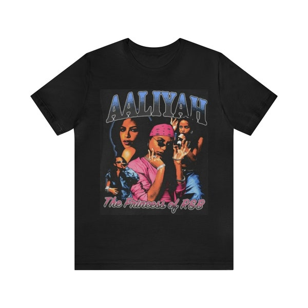 Unisex Aaliyah Shirt, Aaliyah Tshirt, Aaliyah Merch, Rap Aaliyah Shirt, Birthday Gift. Jersey Sleeve Tee