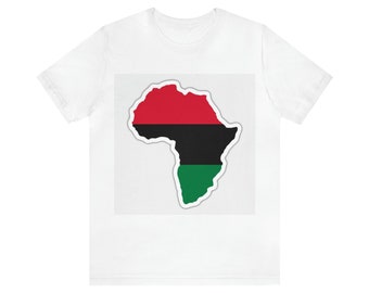 T-shirt Carte Afrique Unisex Jersey Short Sleeve Tee