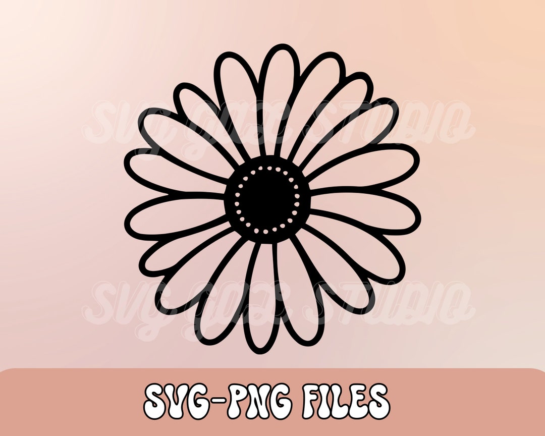 Daisy SVG Daisy Flower SVG Retro Daisy Svg Wildflower - Etsy
