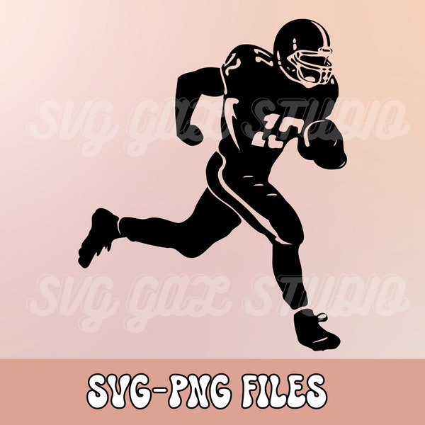 American Football SVG PNG, Football player svg, Football svg, football team, Football name, Football Season, diy, svg for cut