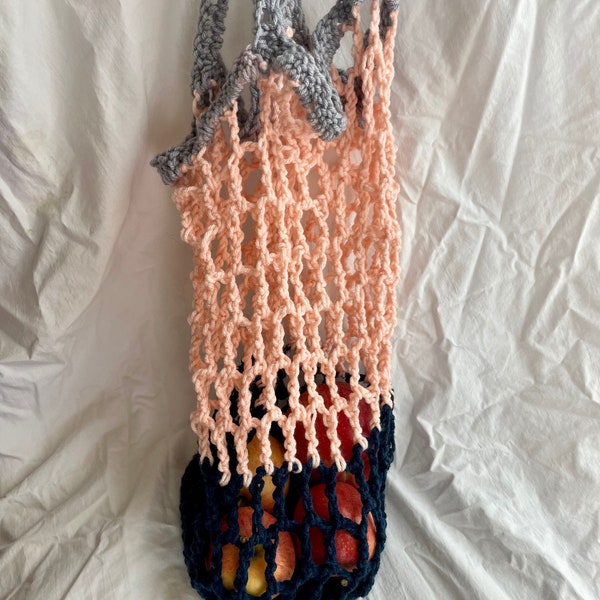 Eco-Friendly Foldable Market Bag Crochet Pattern