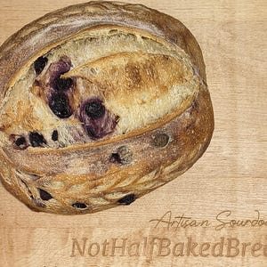 Blueberry Lemon Sourdough Batard