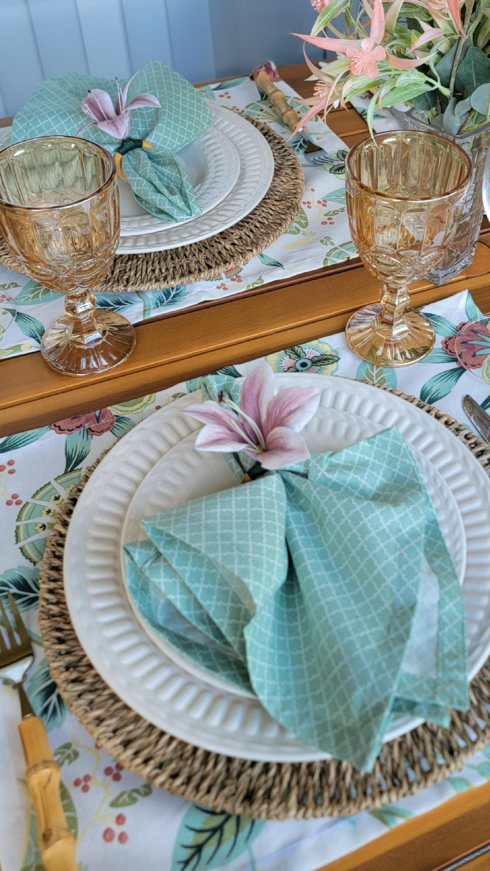 Candy Table Setting. Create Your Tablescape With Our Placemat, Napkin ...