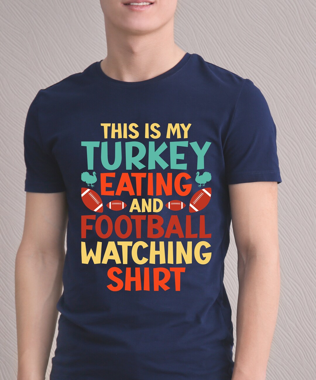 Thanksgiving Football Shirt turkey Football Shirt Game Day Etsy