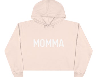 Sudadera con capucha Momma Crop l Día de la Madre