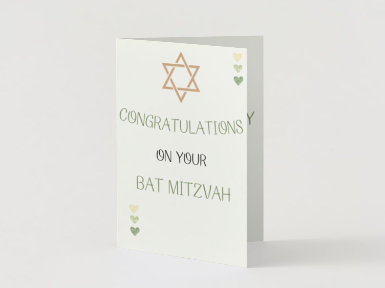 Bat Mitzvah Card Printable Perfect for a Friend Minimalist Etsy