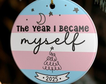 Trans Christmas Ornament - LGBTQ Transgender Xmas Holiday Gift