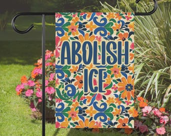 Immigrant Garden Flag, Pro Immigration Yard Sign, Anti-Racist Decor, Human Rights Banner, Human Rights Democrat, Abolish ICE Social Justice