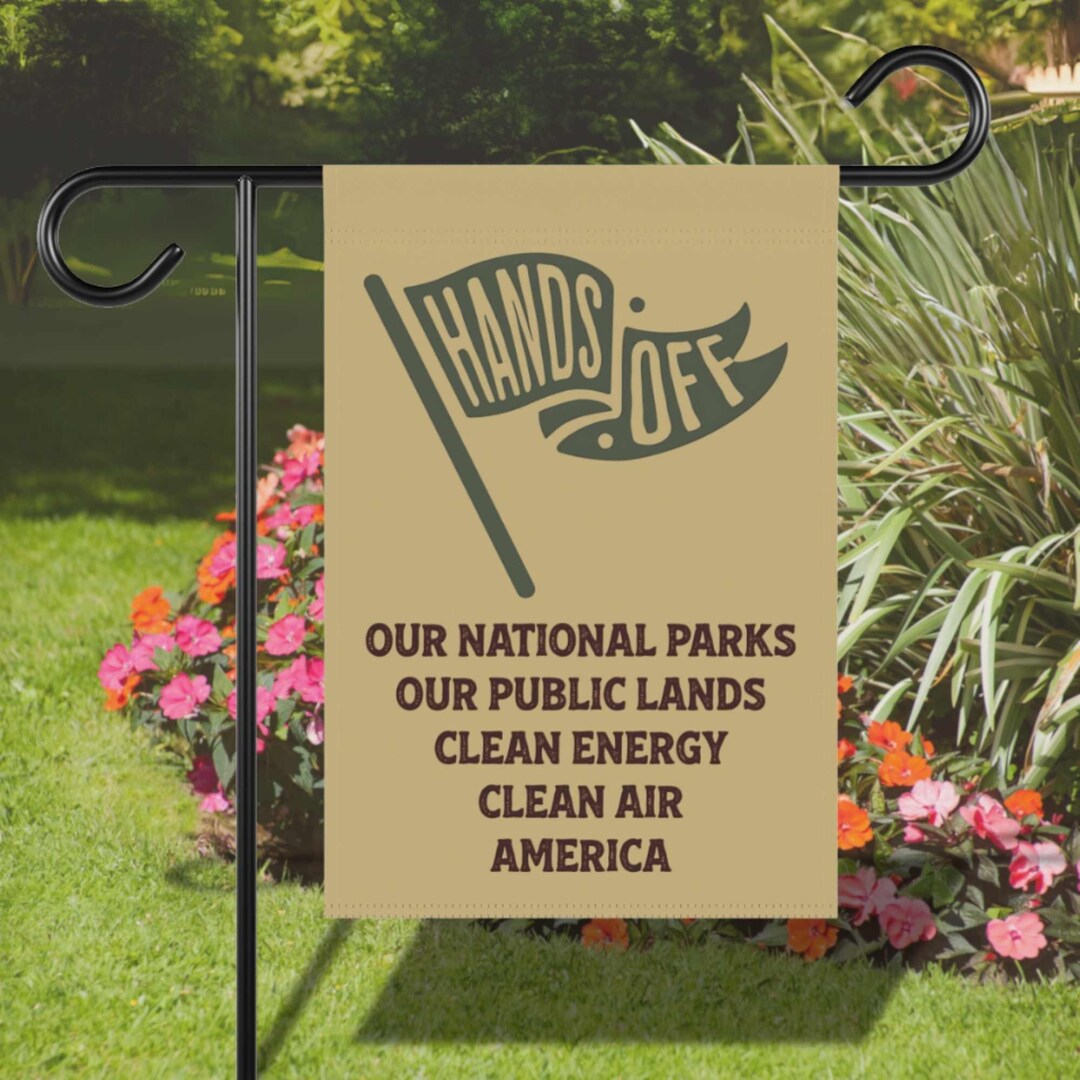 Environment Protest Flags National Forests Flag, Hands off Sign for Nature Lover, Political ...