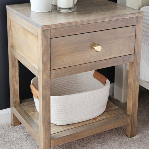 Rustic Nightstand Etsy