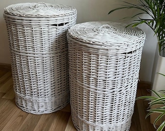 Laundry basket organizer, Wicker laundry basket, wicker basket, large storage basket, wicker decor, laundry basket holder, laundry hamper