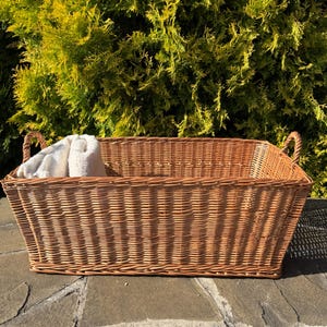 handgemaakte rieten mand rustieke organizer milieuvriendelijke opbergmand boho woondecoratie boerderij mand bruiloft bloemenmand speelgoed opslag