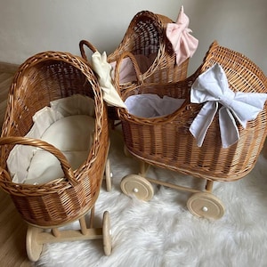 Wicker doll stroller Etsy Mexico