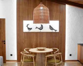 Wicker lampshade, Pendant Light Shade, hanging lamp, rattan lamp shade, boho lamp shades, lampshade, pendant lampshade, boho decor