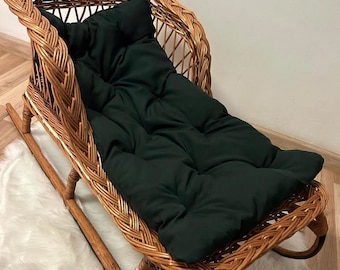 Weidenschlitten, Weihnachtsmannschlitten, Kinderschlitten, Weihnachtsmann-Holzschlitten, Geschenk für Kinder, Weihnachtsschlitten, Vintageschlitten, handgemacht