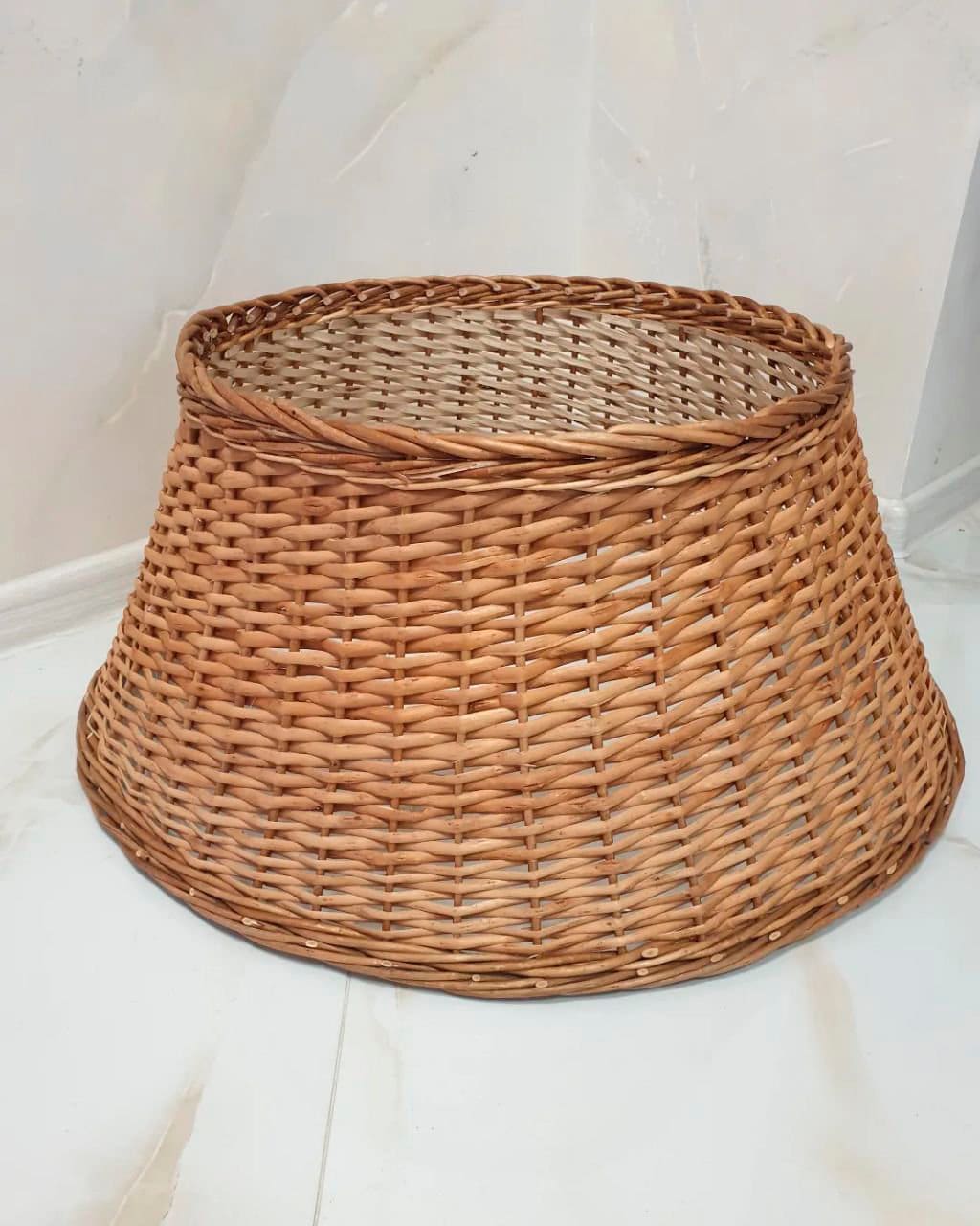 Christmas Tree Collar, Wicker Tree Skirt, Holiday Decor, Tree Skirt