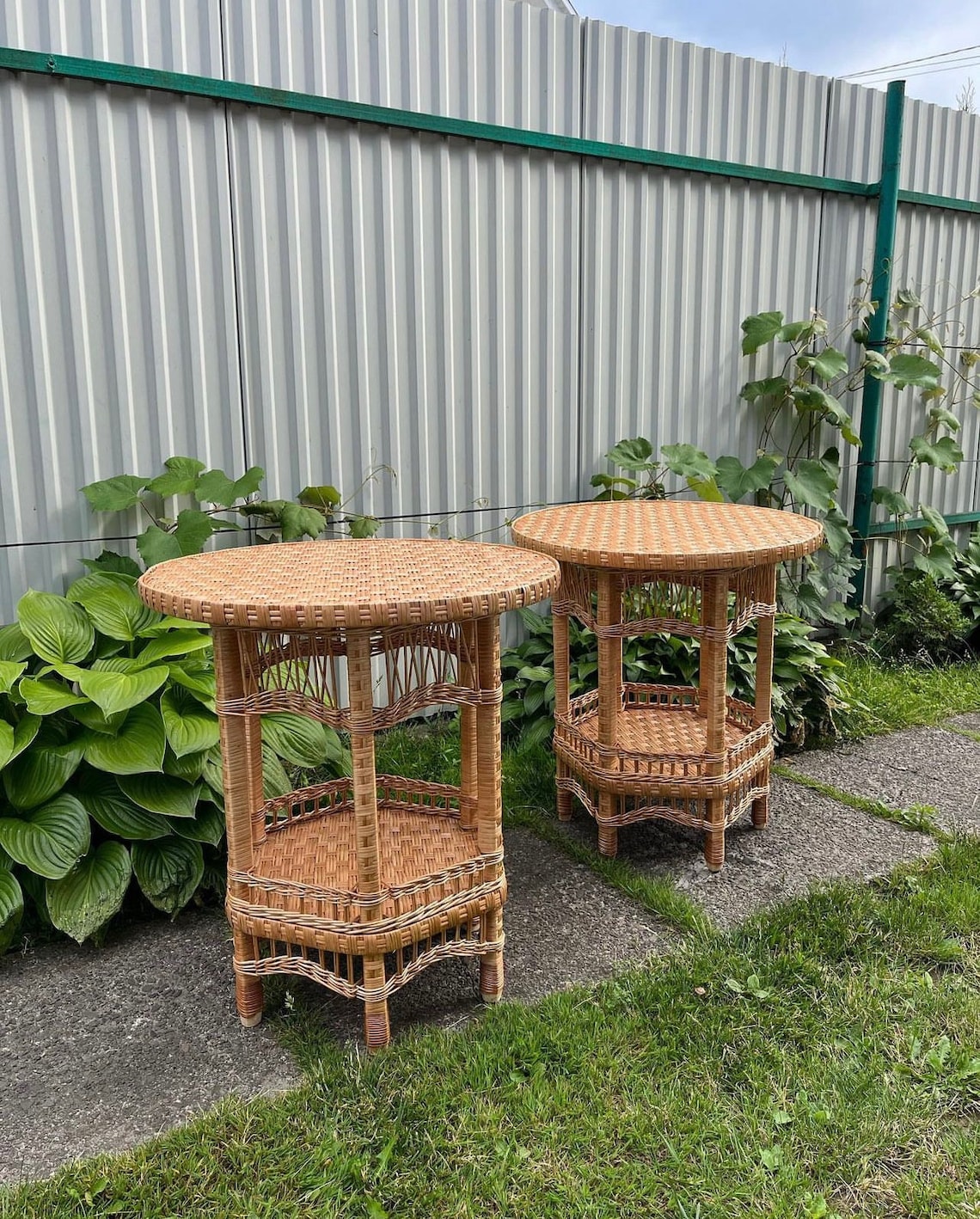 Wicker Coffee Table, Patio Furniture, Boho Furniture, Wicker Furniture