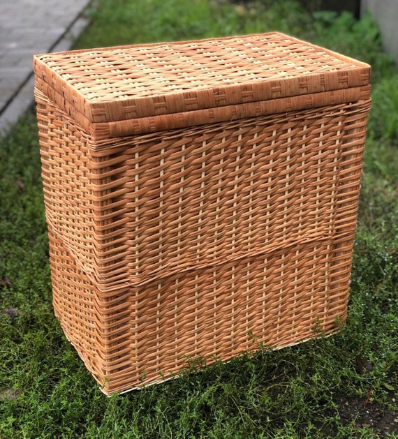 Wäschekorb Organizer, Wäschekorb, Wäschekorb Halter, Aufbewahrungskorb, Boho Möbel, Wäschekorb mit Deckel, Spielzeugkiste