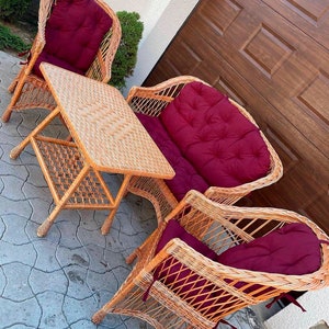 Neutral Boho Patio Furniture and Decor from  - Red Soles and
